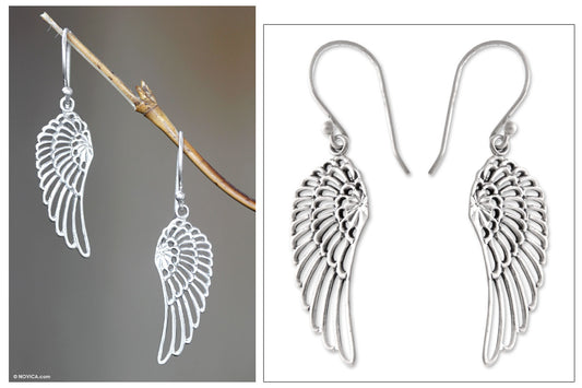 Angelic Sterling Silver Dangle Earrings
