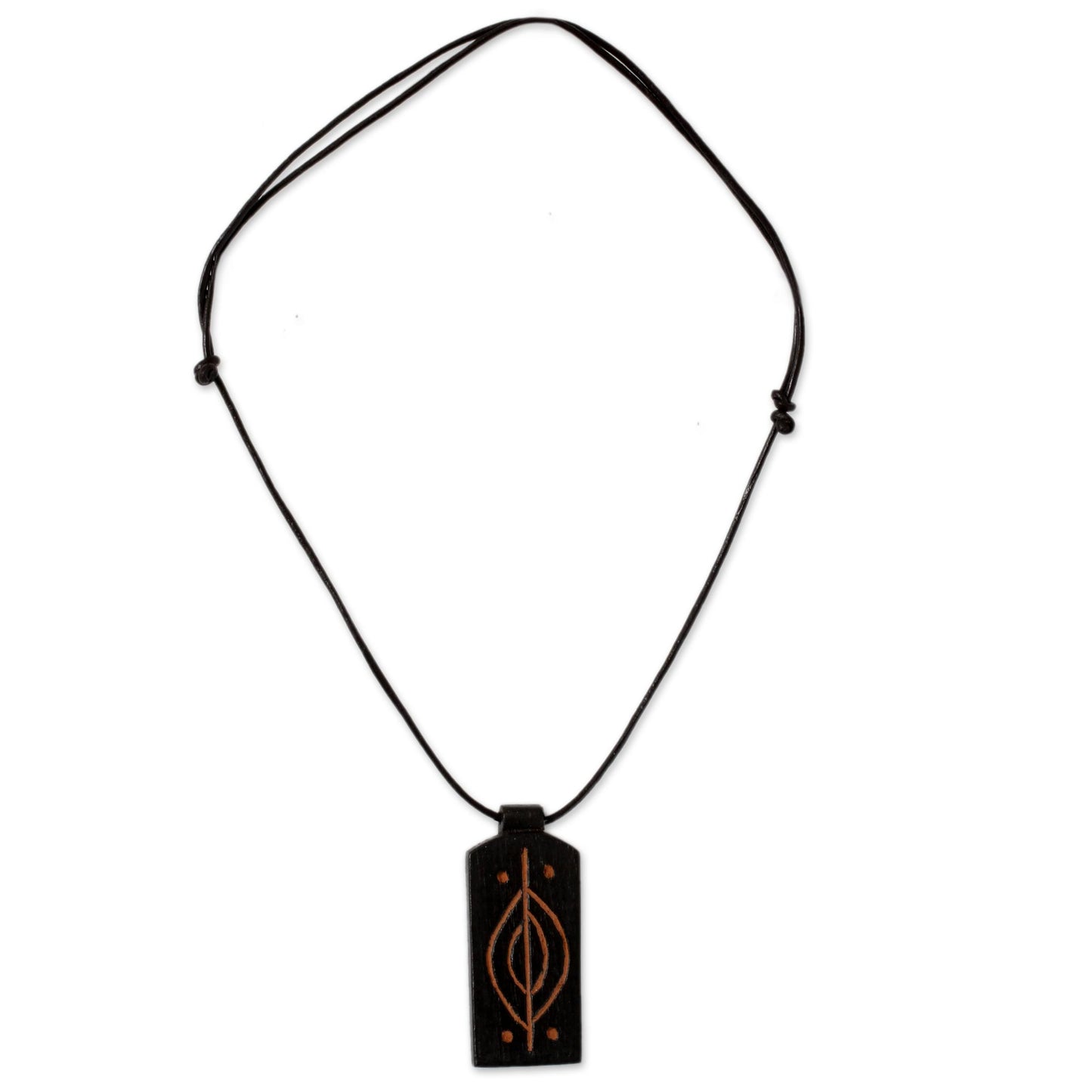 Kasapa Handmade African Wood Pendant Necklace