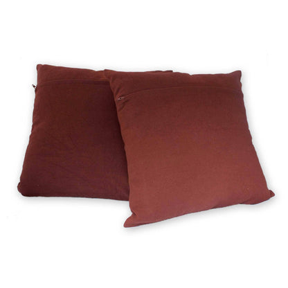 Thai Sunshine Cotton Cushion Covers (Pair)