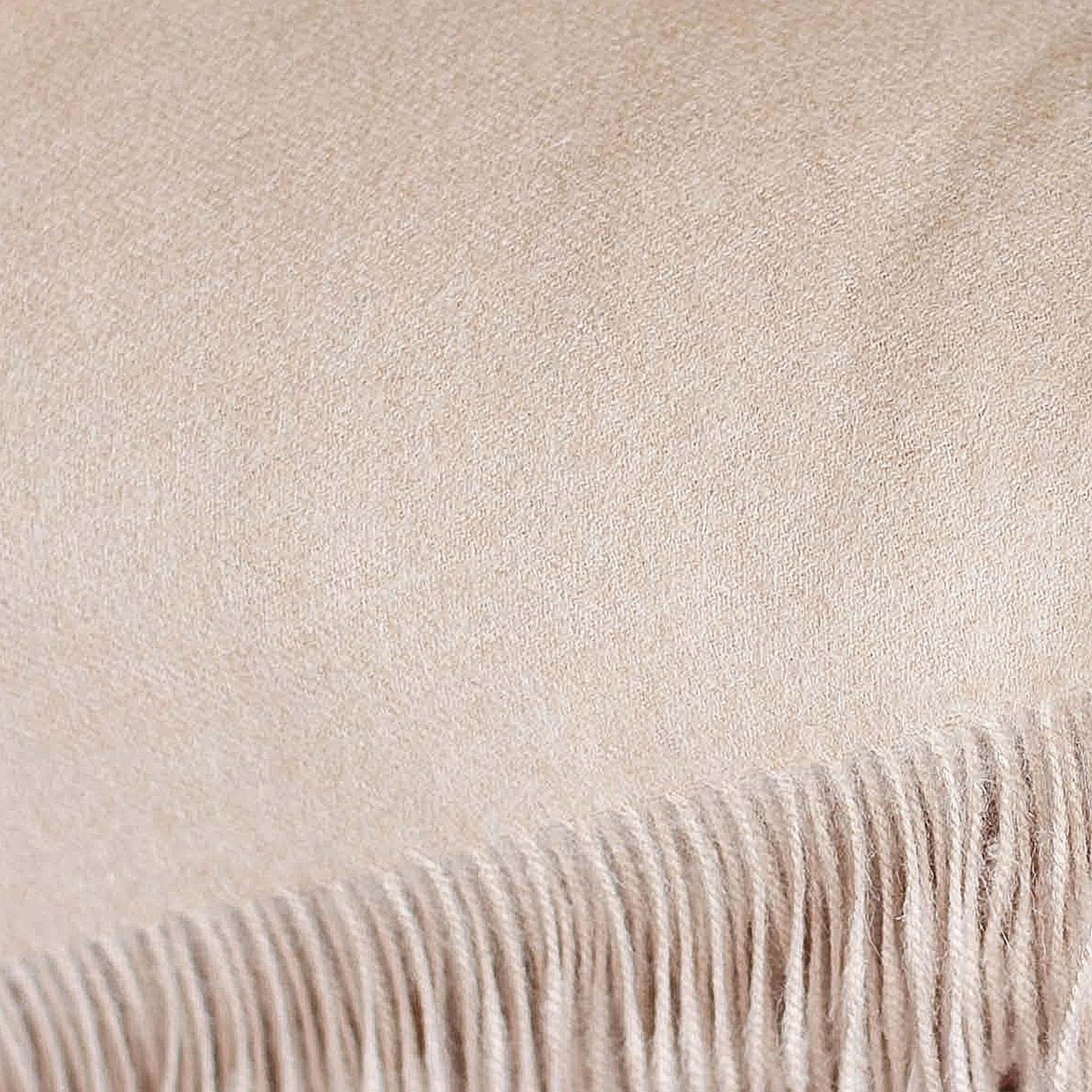 Cozy Beige Alpaca Throw