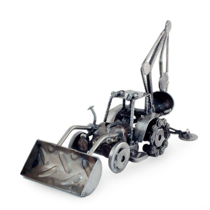 Rustic Bulldozer Recycled Metal Sculpture