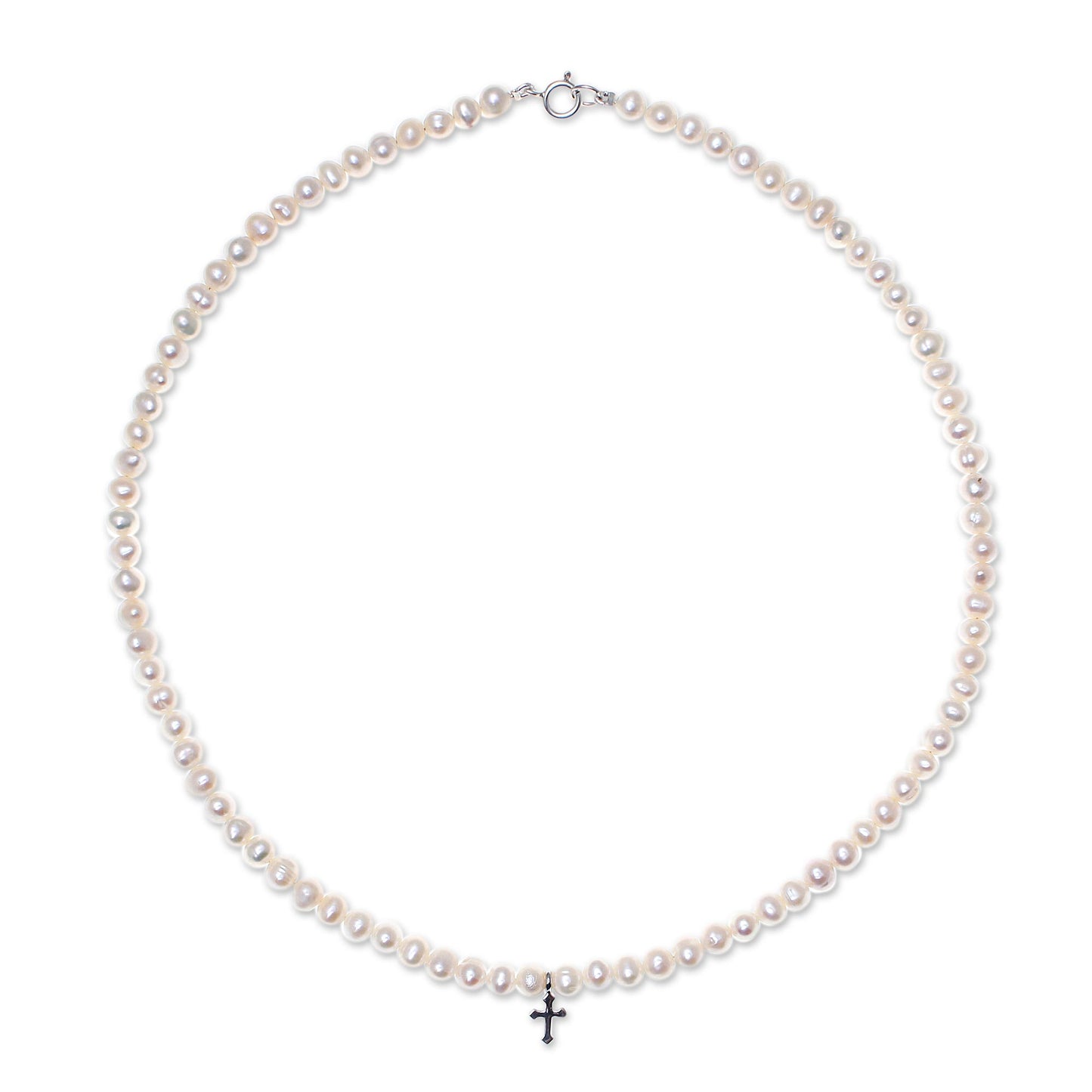 Spirit of Faith Pearl & Sterling Silver Necklace