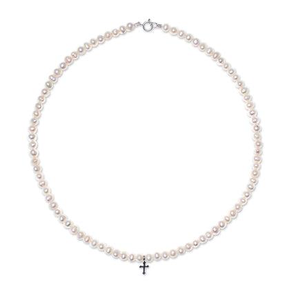 Spirit of Faith Pearl & Sterling Silver Necklace