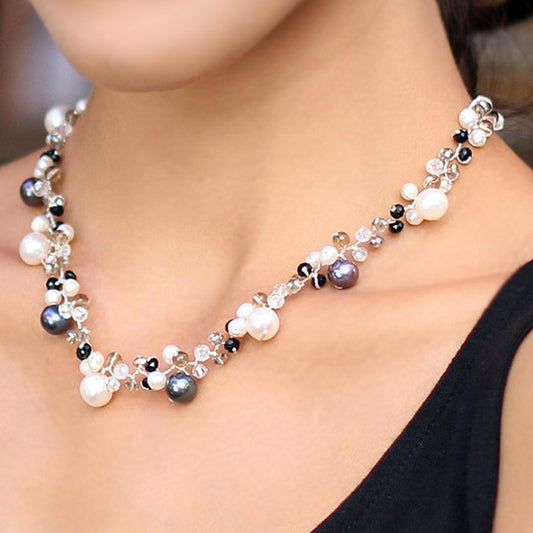 Spark of Romance Pearl Choker Necklace