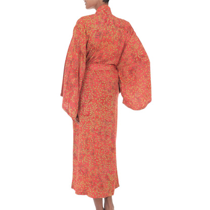 Autumn Joy Handmade Batik Robe