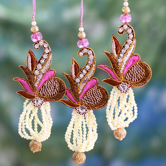 Kolkata Jewel Beaded ornaments (Set of 3)