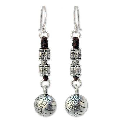 Hill Tribe Stories Hill Tribe Silver Dangle Earrings from Thailand