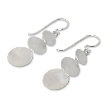 Lunar Fanfare Sterling Silver Dangle Earrings