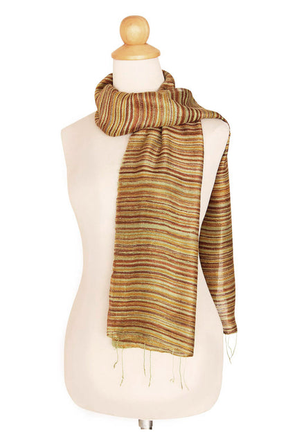 Mae Nam Khong Honey Silk Scarf