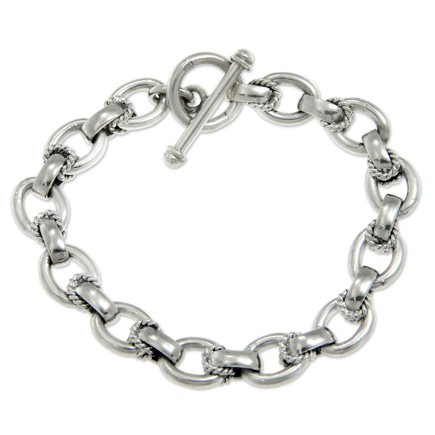 Brave Lady Silver Link Bracelet