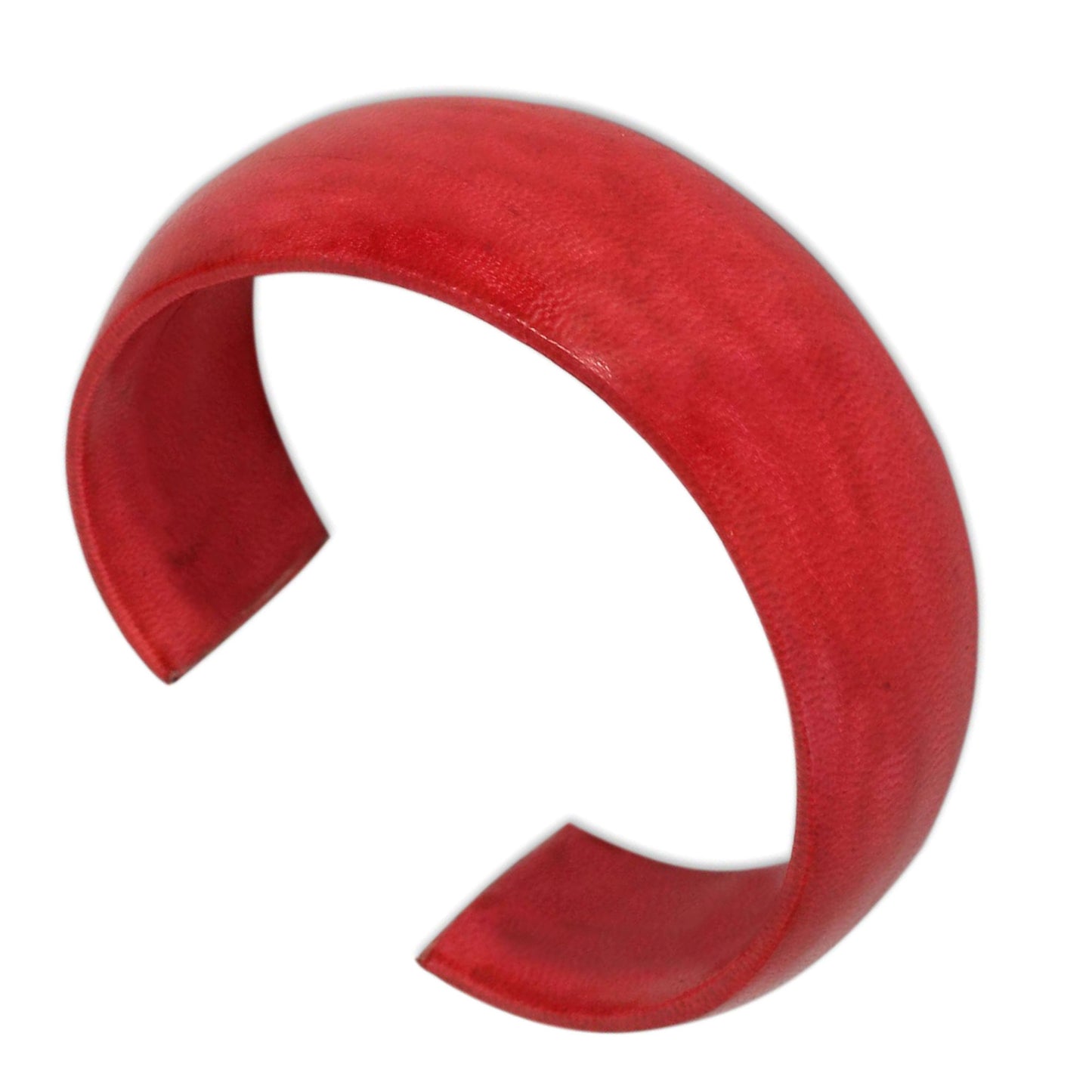 Annula in Red Leather Cuff Bracelet