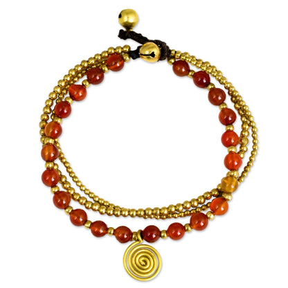 Carnelian Daydreams Beaded Bracelet