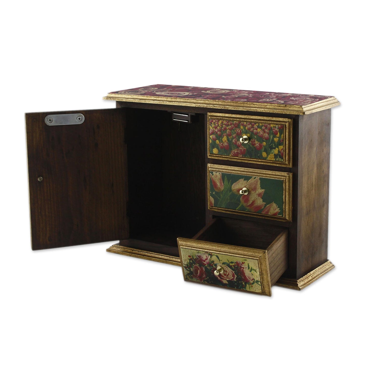 Beloved Guadalupe Decoupage chest
