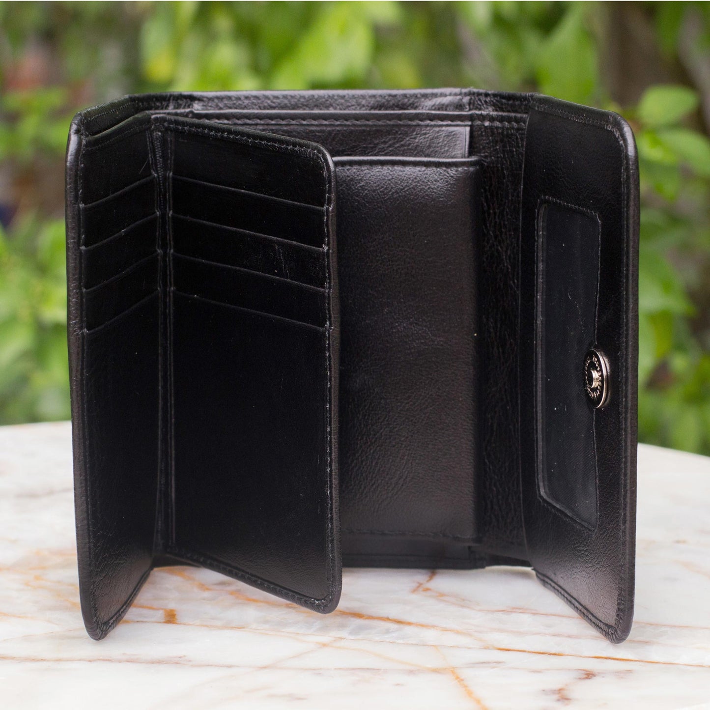 Black Infinity Tri-fold Wallet