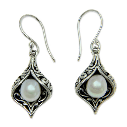 Lily of Bali Bridal Dangle Earrings