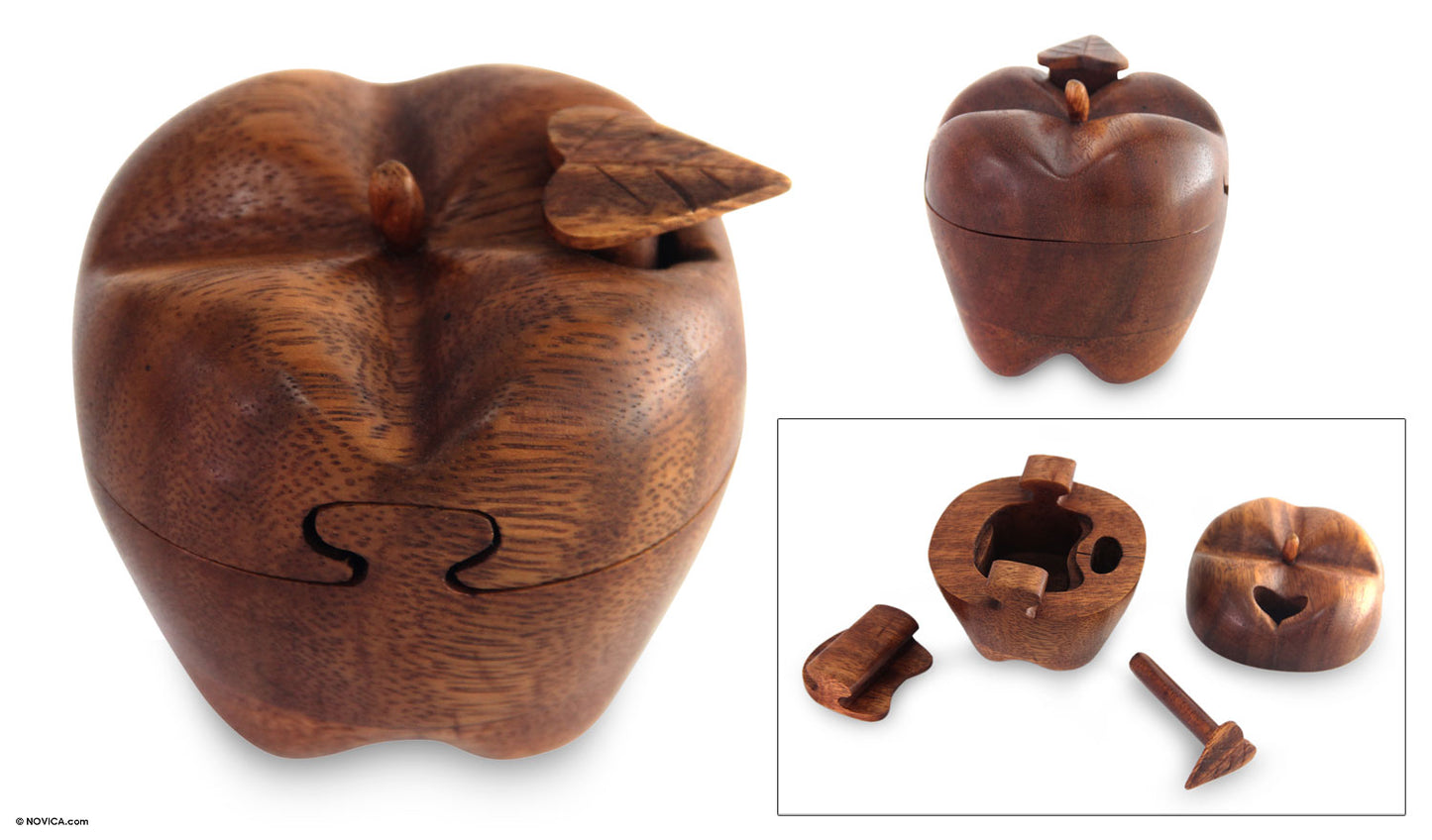 Forbidden Fruit Wooden Puzzle & Jewelry Box