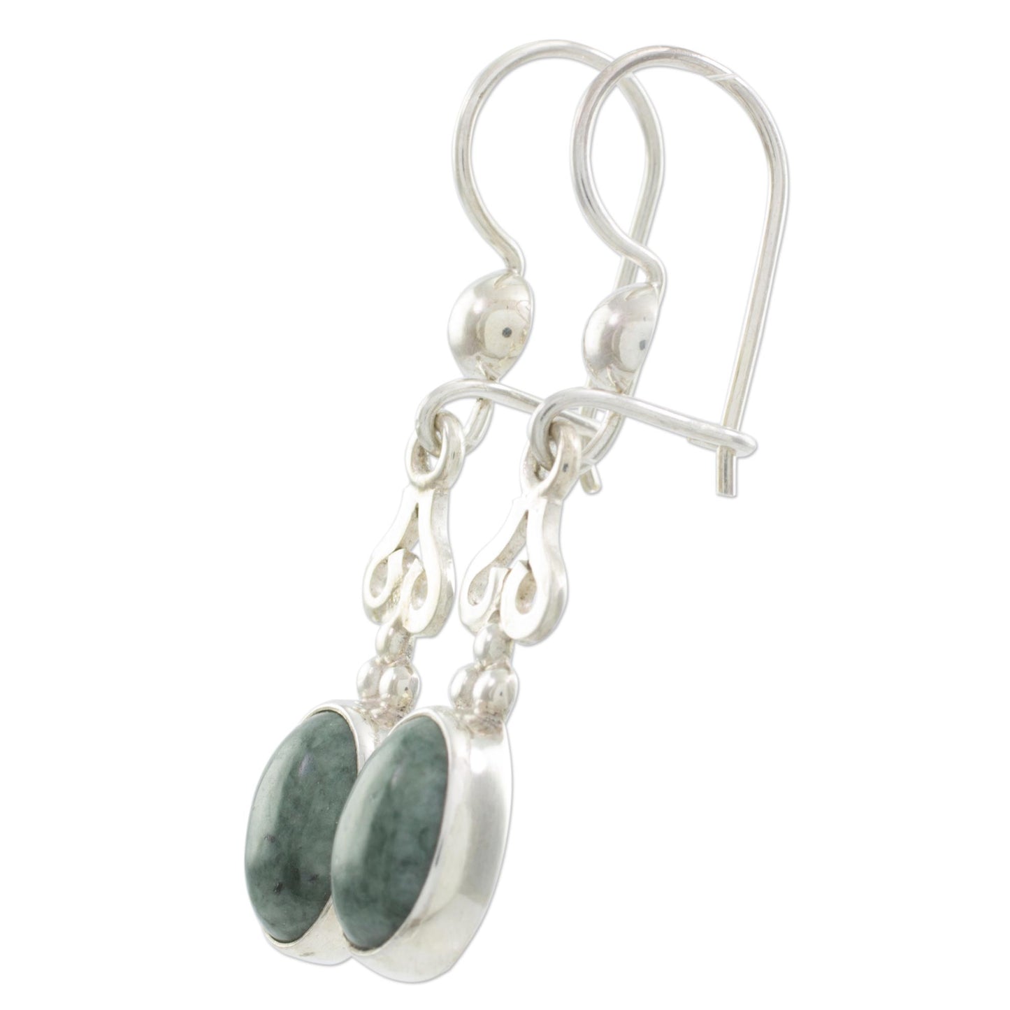 Love Poem Jade dangle earrings