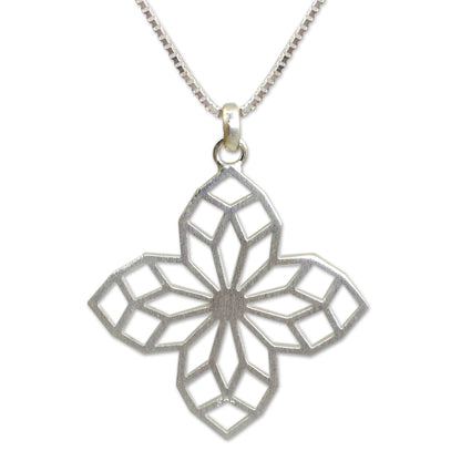 Blossoming Star Sterling Silver Necklace Handmade Jewelry