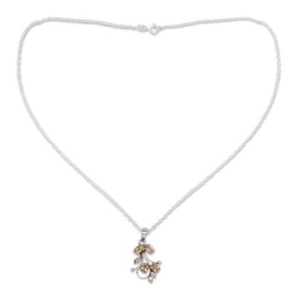 Sonnet India Citrine Pendant Necklace