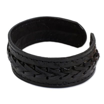 Midnight Warrior Cuff Bracelet