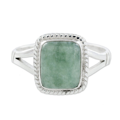 Life Divine Jade & Silver Ring