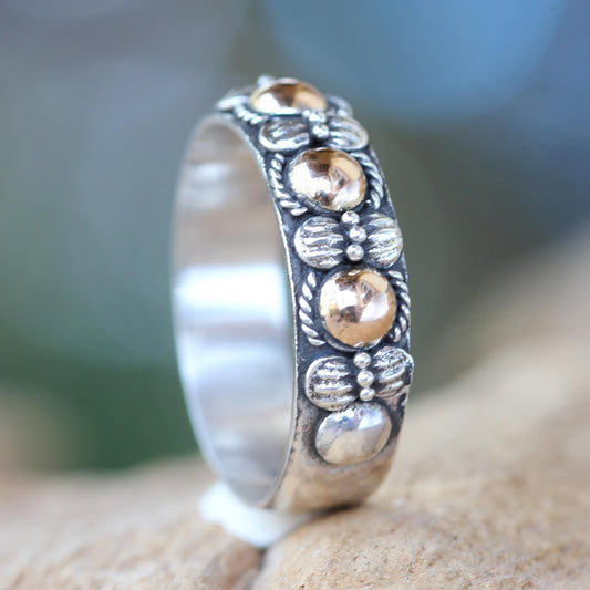 Five Moons Sterling Silver Ring
