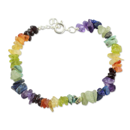 NOVICA - Multi-Gem Beaded Chakra Bracelet