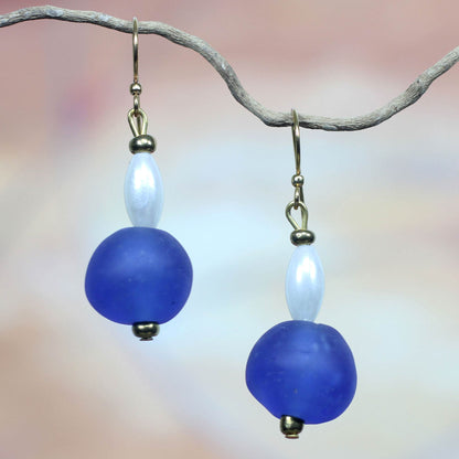 Timeless Handmade Recycled Glass Earrings