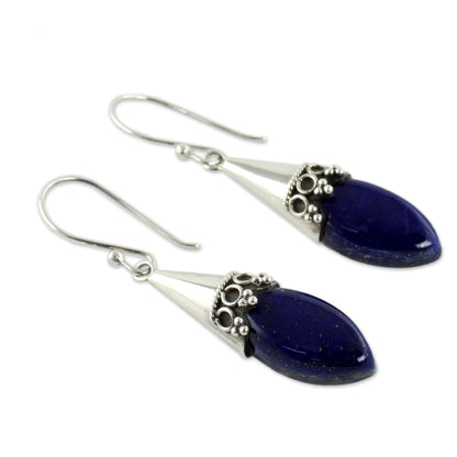 Regal Lapis Lazuli & Sterling Silver Earrings