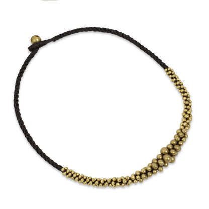 Brass Beaded Necklace