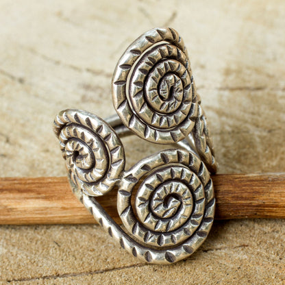 Spiral of Love Fair Trade Sterling Silver Wrap Ring