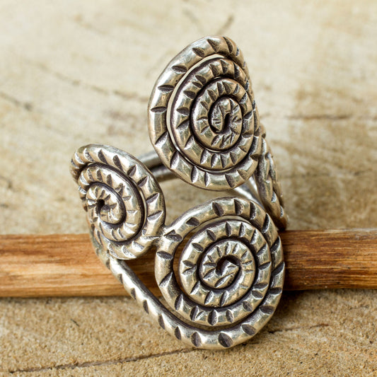 Spiral of Love Fair Trade Sterling Silver Wrap Ring