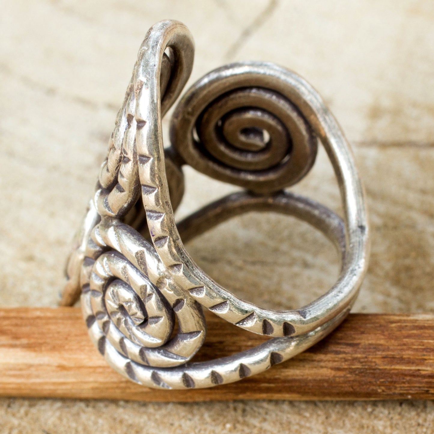 Spiral of Love Fair Trade Sterling Silver Wrap Ring