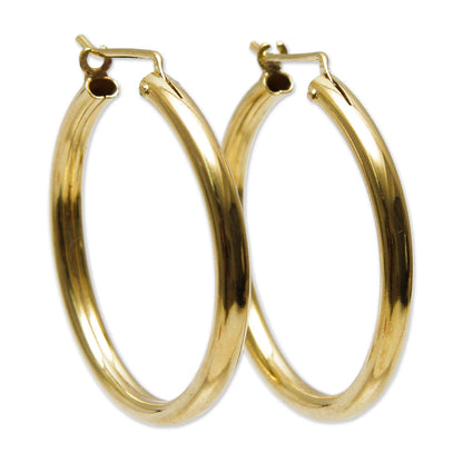 Minimalist Magic Classic Gold Vermeil Hoop Earrings