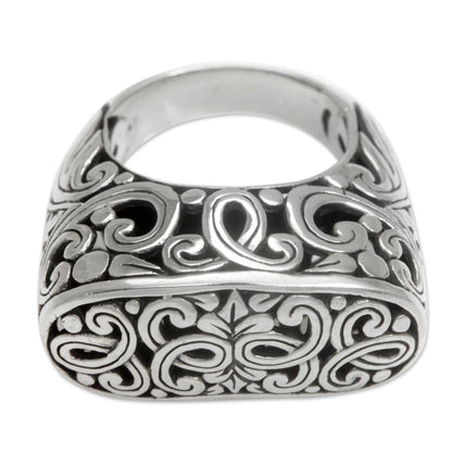 Forest Gate Sterling Silver Signet Ring