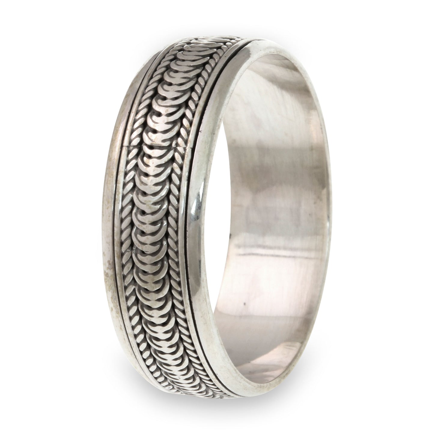 Infinity Path Spinner Band Ring