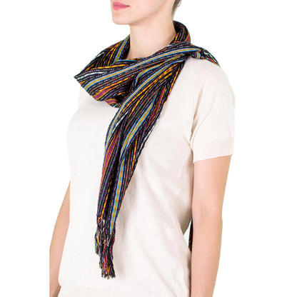 Valley at Night Cotton Scarf