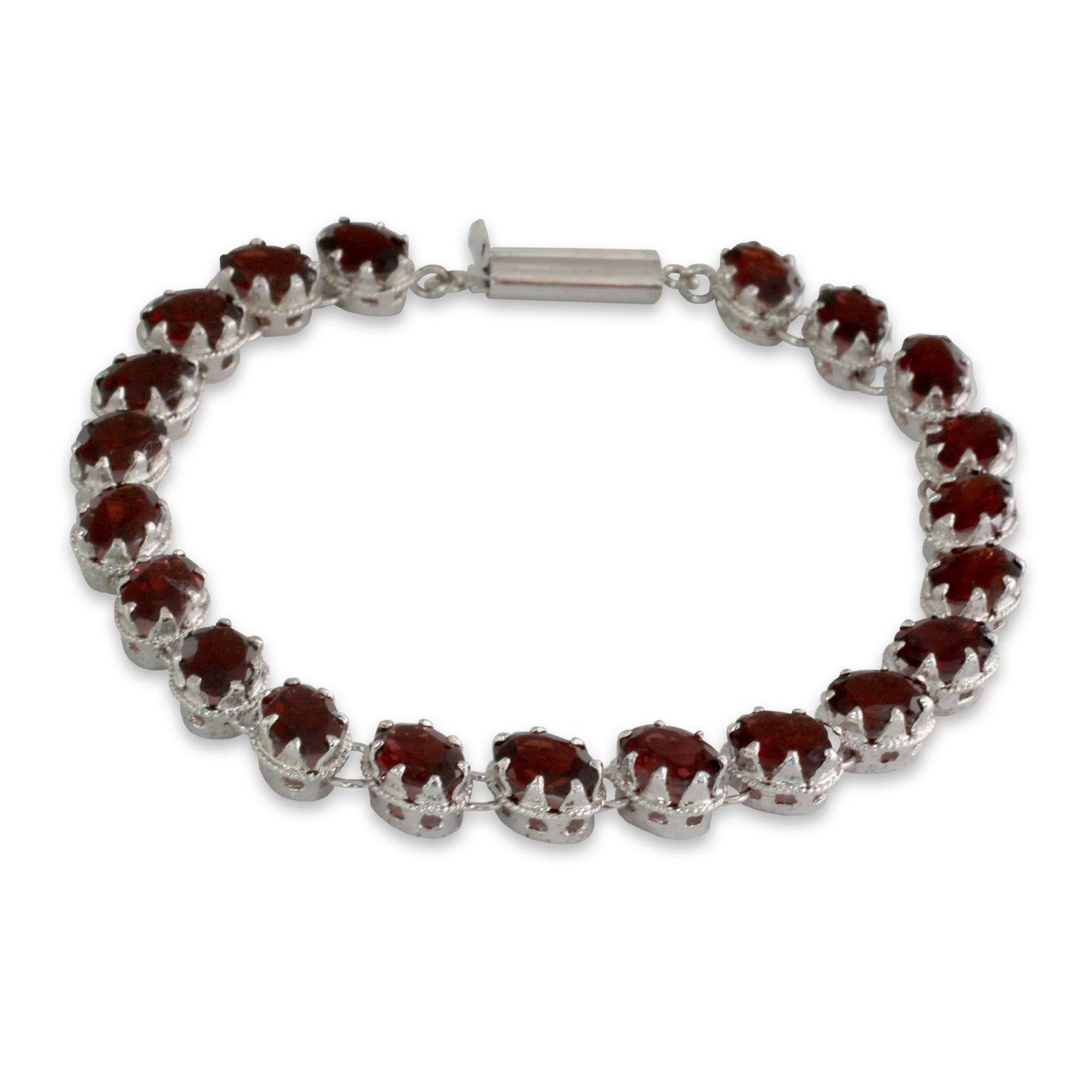 Red Garnet Tennis Bracelet