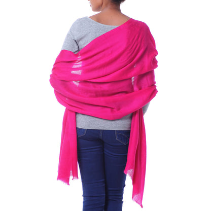 Magenta Glamour Shawl