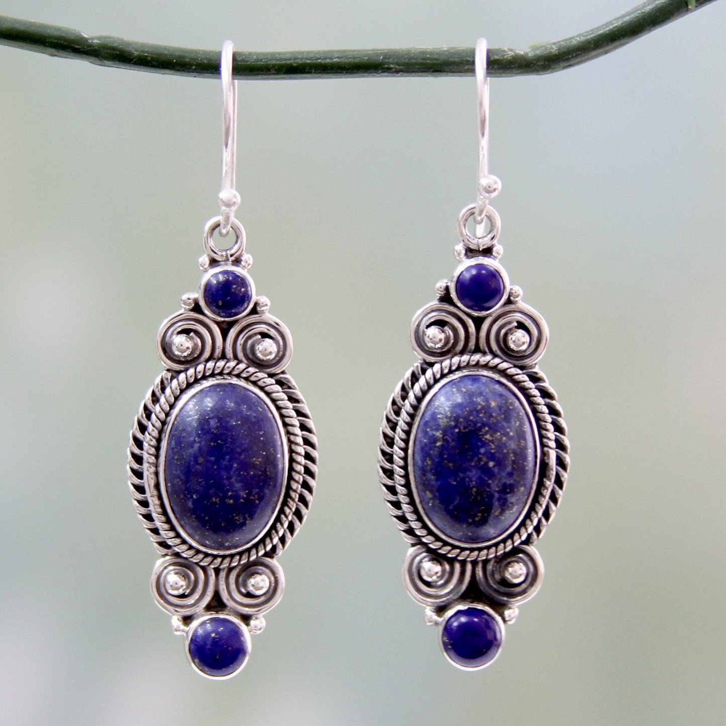 Johari Treasure Lapis Lazuli Earrings