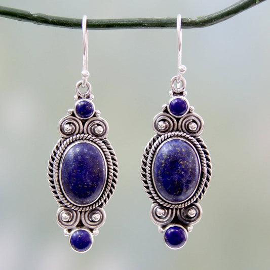 Johari Treasure Lapis Lazuli Earrings