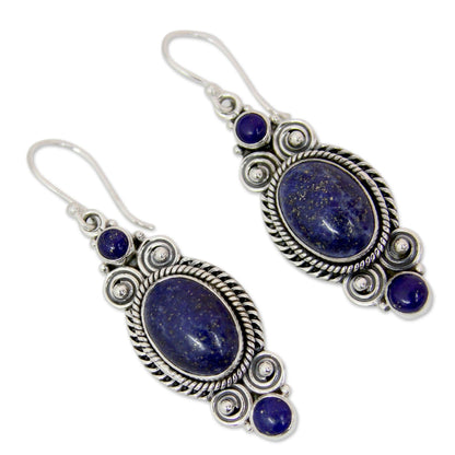 Johari Treasure Lapis Lazuli Earrings