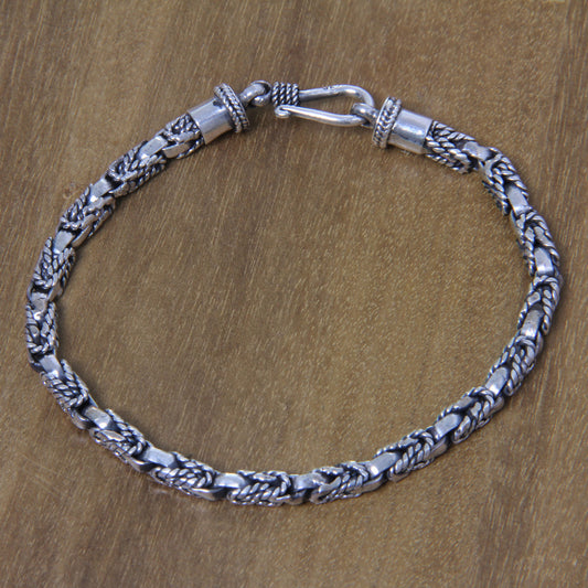 Sterling Silver Sinnet Chain Bracelet