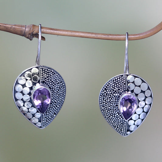 Violet Sincerity Amethyst Drop Earrings