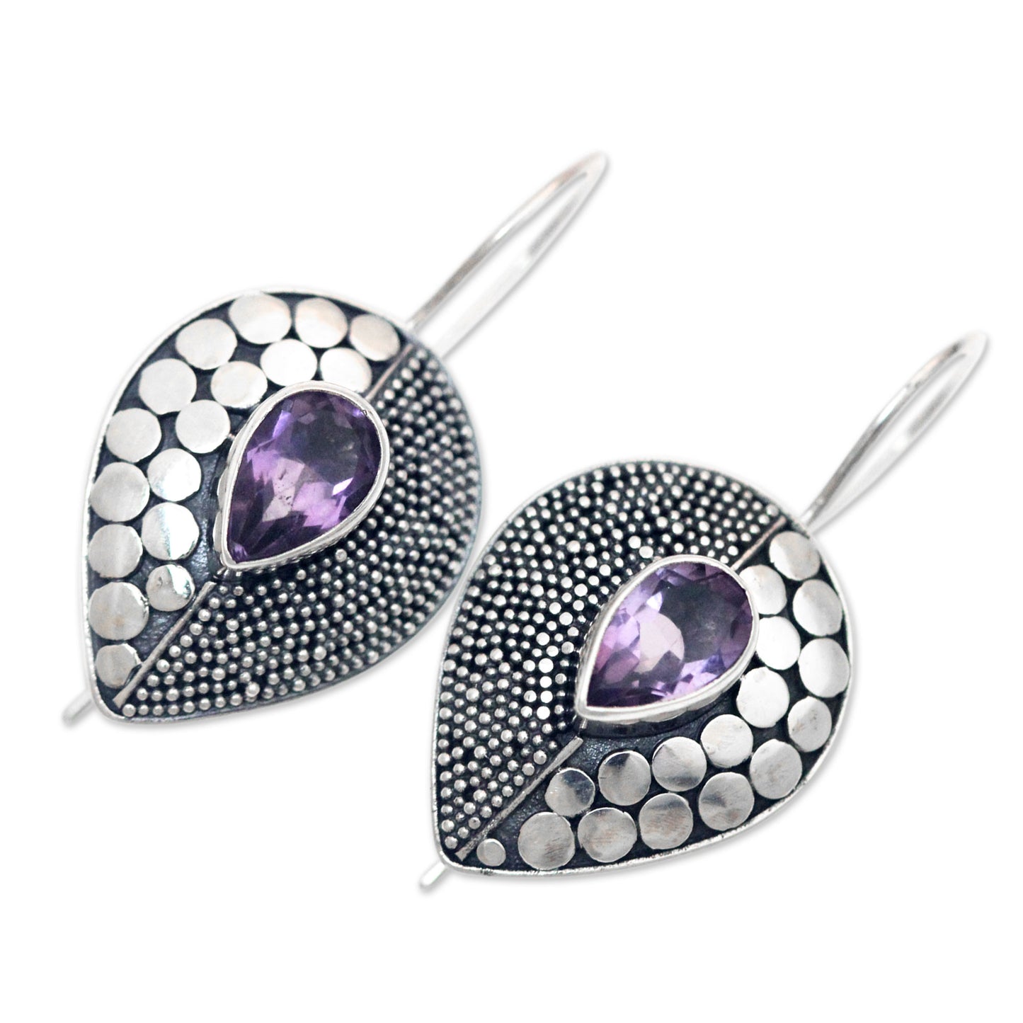 Violet Sincerity Amethyst Drop Earrings