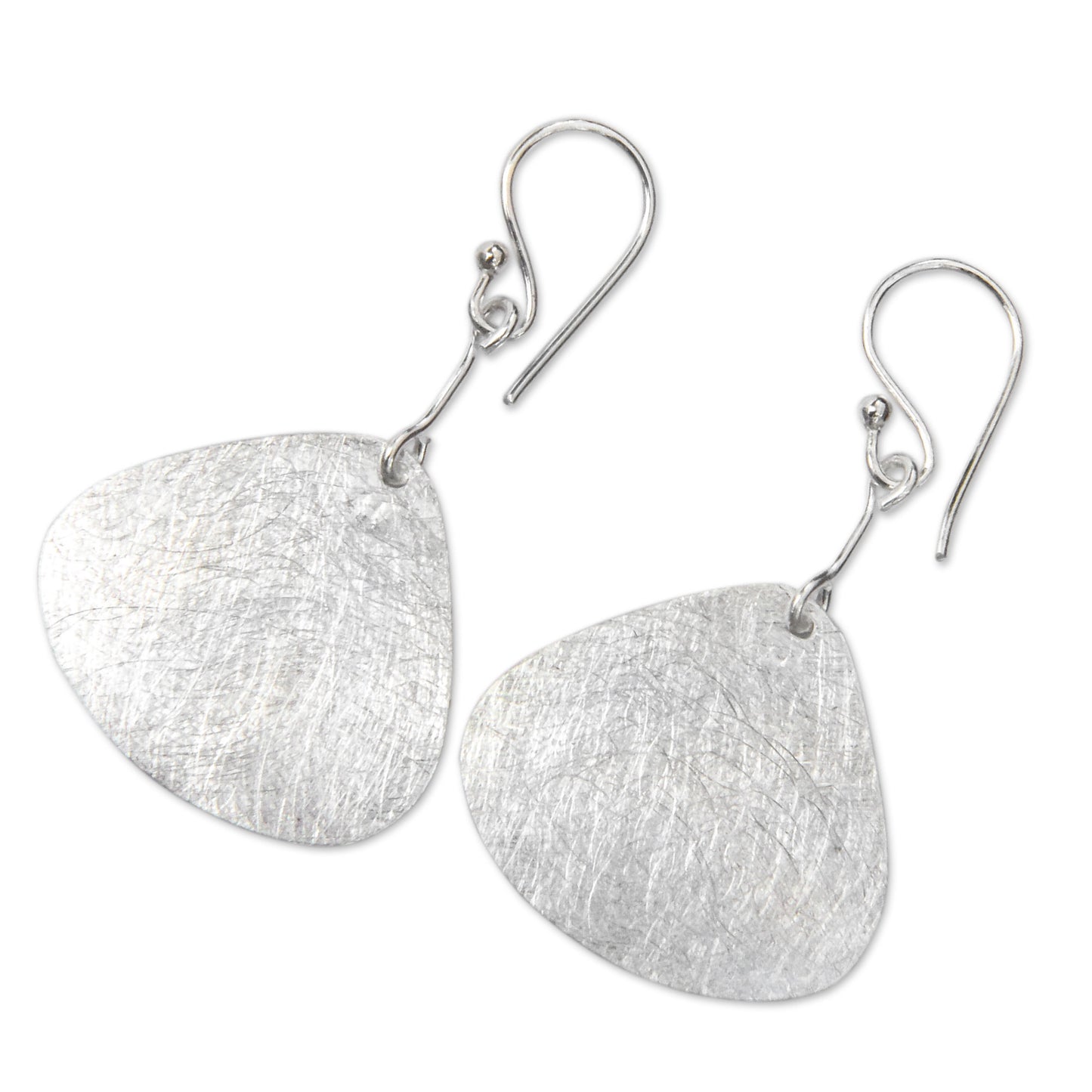 Butterfly Wings Artisan Crafted Sterling Silver Earrings from Bali