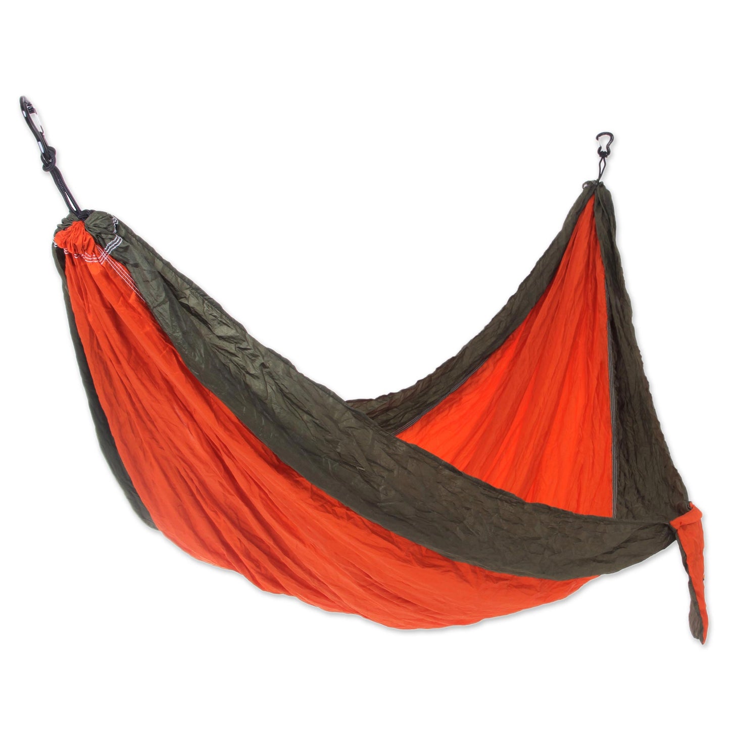 Summer Dreams Orange Green Portable Parachute Fabric Hammock (Single)