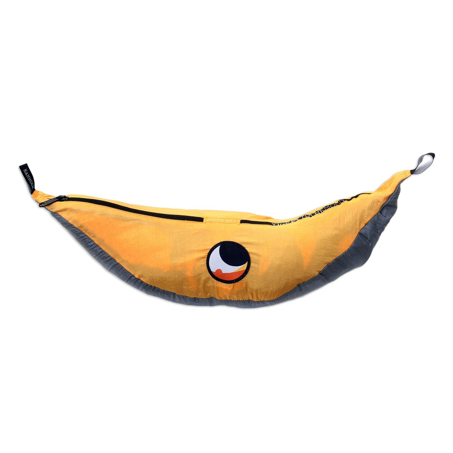 Morning Dreams Grey Yellow Portable Parachute Fabric Hammock (Single)