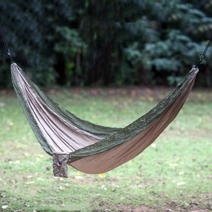 Jungle Dreams Portable Parachute Fabric Hammock Khaki Army Green (Single)