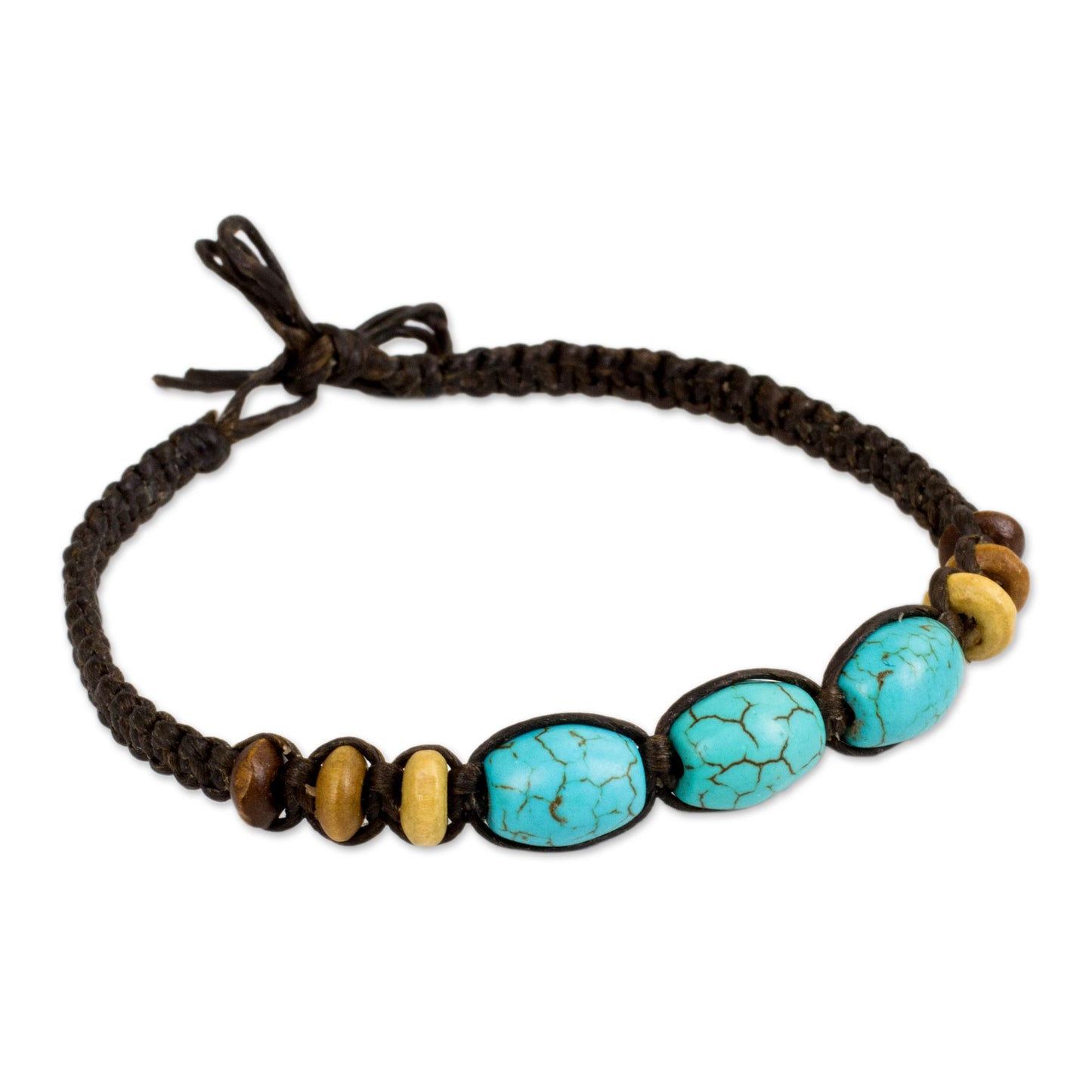 Forest Friend Wood Beaded Bracelet